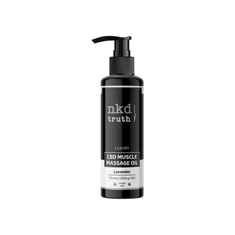 NKD Truth 350mg CBD Lavender Muscle Massage Oil - 175ml Default Title