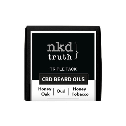NKD 50mg CBD Infused Speciality Beard Oils Gift Set Default Title