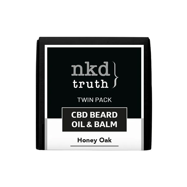NKD 150mg CBD Twin Pack Honey Oak Beard Oil and balm Default Title