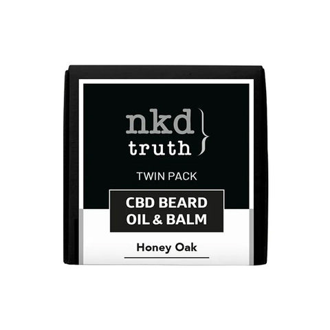 NKD 150mg CBD Twin Pack Honey Oak Beard Oil and balm Default Title