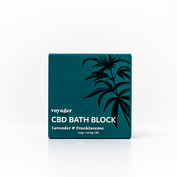 Voyager 100mg CBD Lavender & Frankincense Bath Block - 100g Default Title