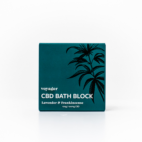 Voyager 100mg CBD Lavender & Frankincense Bath Block - 100g Default Title