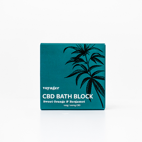 Voyager 100mg CBD Sweet Orange & Bergamot Bath Block - 100g Default Title