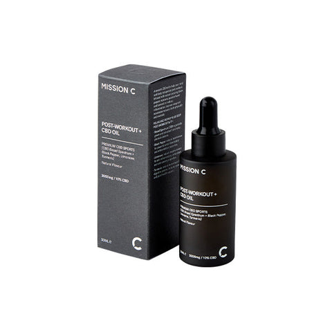 Mission C Post-Workout + 3000mg CBD Oil - 30ml Default Title