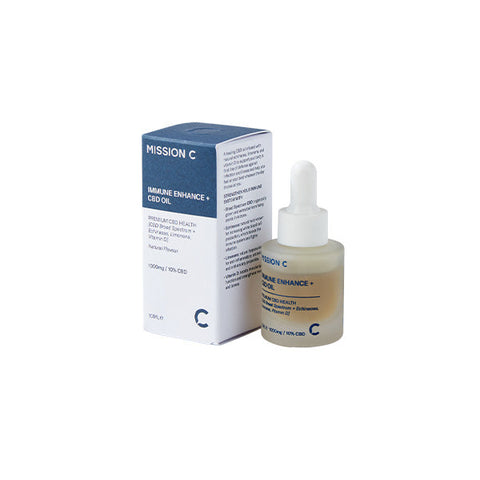 Mission C Immune Enhance + 1000mg CBD Oil - 10ml Default Title