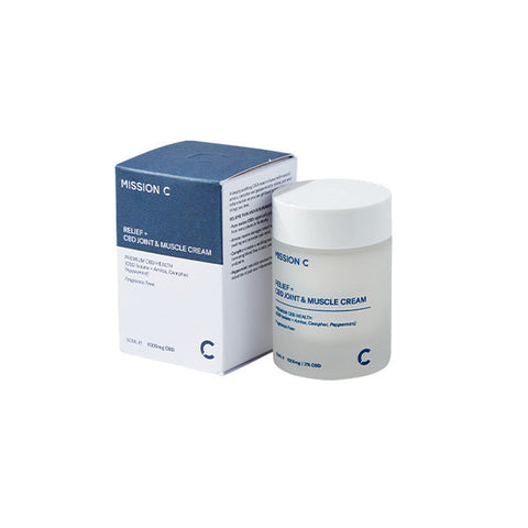Mission C Relief + 1000mg CBD Joint & Muscle Cream - 50ml Default Title