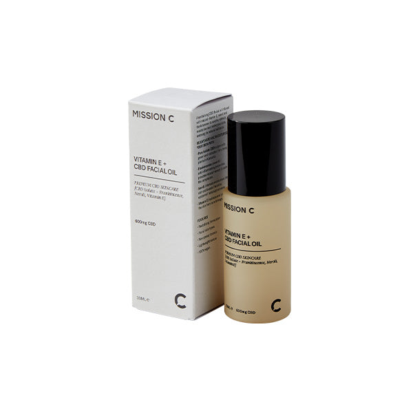 Mission C Vitamin E + 600mg CBD Facial Oil - 30ml Default Title