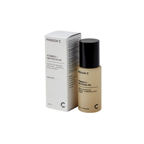 Mission C Vitamin E + 600mg CBD Facial Oil - 30ml Default Title