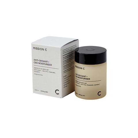 Mission C Anti-Oxidant + 1000mg CBD Moisturiser - 50ml Default Title