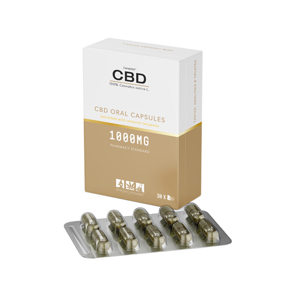 CBD by British Cannabis 1000mg CBD 100% Cannabis Oral Capsules - 30 Caps Default Title