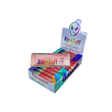 Alien Puff 1.25 Size Transparent Pack Pink Papers & Filter Tips 12 Booklets (HP2208) Default Title