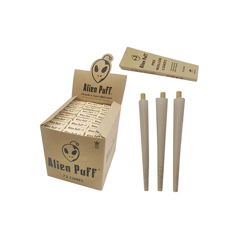 Alien Puff Hemp King Size 3x Cones 24 Packs (HP2502) Default Title