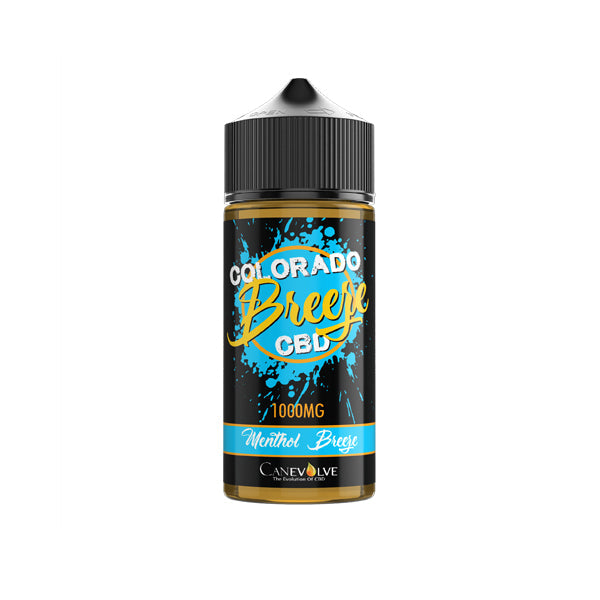 Colorado Breeze 1000mg CBD Vaping Liquid 100ml (50PG/50VG) Polar Breeze