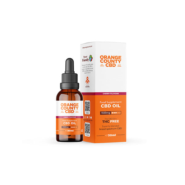 Orange County CBD 1500mg Flavoured Tincture Oil 30ml Mint