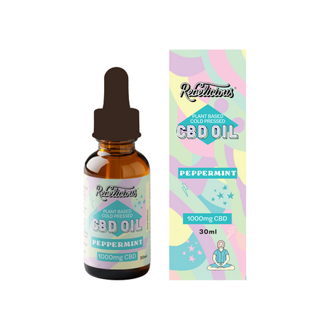 Rebelicious 1000mg Peppermint Plant Based Cold Pressed CBD Oil - 30ml Default Title