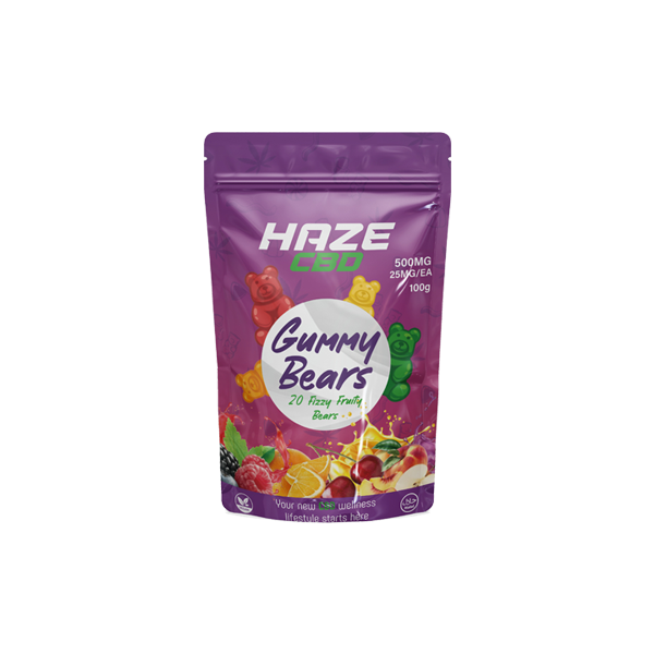 Haze CBD 500mg Gummy Bears - 20 Pieces Default Title