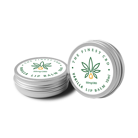 The Finest Balm 50mg CBD Vanilla Lip Balm Tin - 10ml Default Title