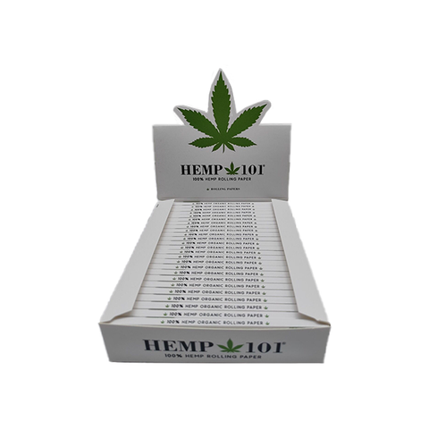 Hemp 101 King Size 100% Hemp Slim Rolling Papers Classic White Default Title