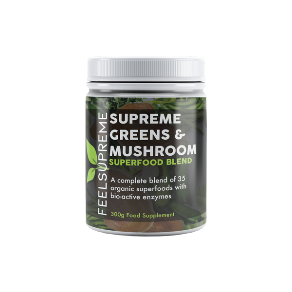 Feel Supreme Supreme Greens & Mushroom Superfood Blend - 300g Default Title