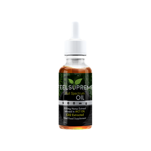 Feel Supreme 500mg Full Spectrum CBD In MCT Oil - 15ml Default Title