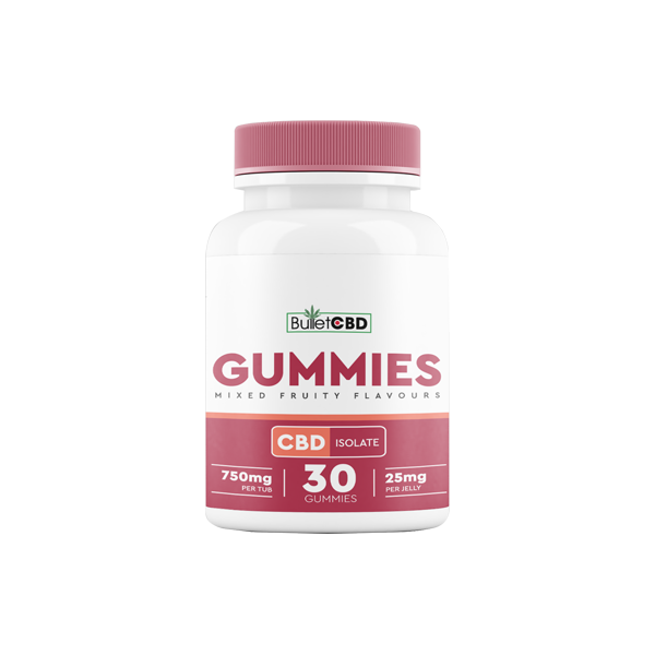 Bullet CBD 750mg CBD Isolate Gummies - 30 Pieces Default Title