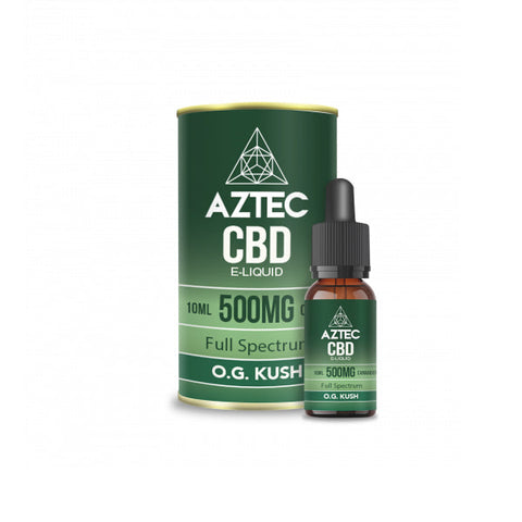 Aztec CBD 500mg CBD Vaping Liquid 10ml (50PG/50VG) Mango Kush