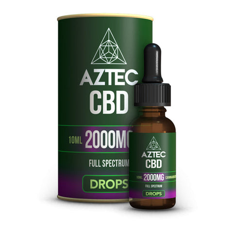 Aztec CBD Full Spectrum Hemp Oil 2000mg CBD 10ml Natural Hemp