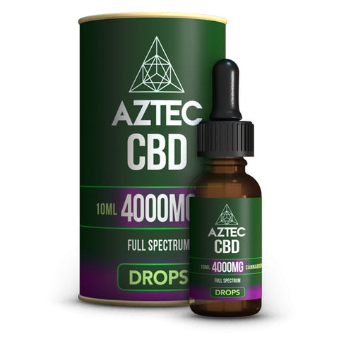 Aztec CBD Full Spectrum Hemp Oil 4000mg CBD 10ml Natural Hemp
