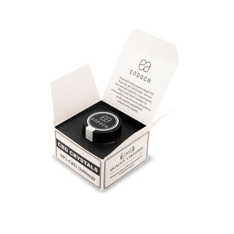 Endoca 1000mg 99% CBD Cannabis Crystals - 1g Default Title