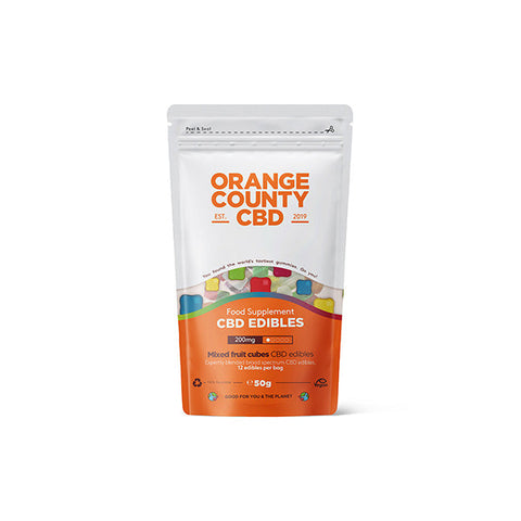Orange County CBD 200mg Gummy Cubes - Grab Bag Default Title