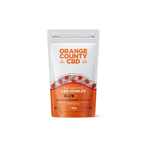 Orange County CBD 200mg Gummy Strawberries - Grab Bag Default Title