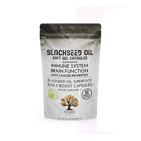 NTURE 500mg Blackseed Oil Capsules - 60 Caps Default Title