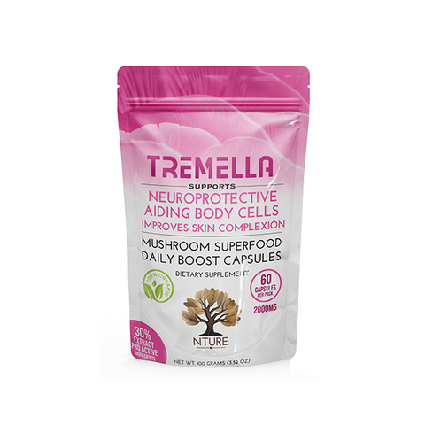 NTURE 2000mg Tremella Mushroom Capsules - 60 Caps Default Title