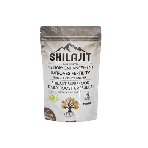 NTURE 15000mg Shilajit Capsules - 60 Caps Default Title