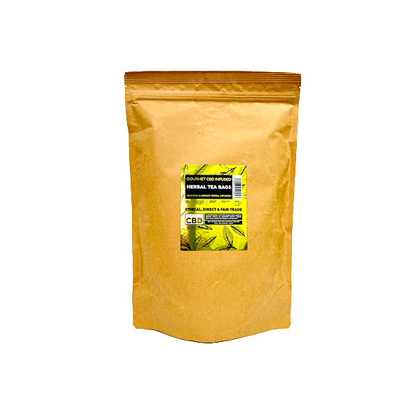 Equilibrium CBD 340mg Tea Turmeric & Ginger Catering Pack - 100 Biodegradable Pyramid Tea Bags Default Title