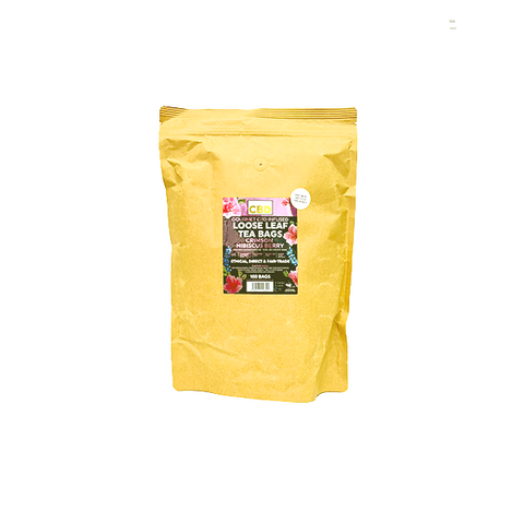 Equilibrium CBD 340mg Tea Crimson Hibiscus & Berry Catering Pack - 100 Biodegradable Pyramid Tea Bags Default Title