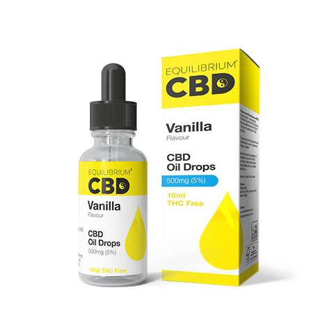 500mg Equilibrium CBD Oil 10ml - Vanilla Flavour Default Title