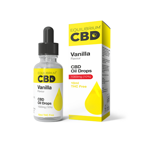 1000mg Equilibrium CBD Oil 10ml - Vanilla Flavour Default Title