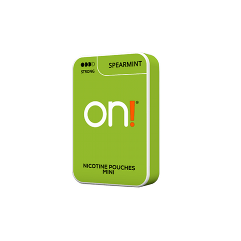 6mg On! Mini Strong Spearmint Nicotine Pouches - 20 Pouches Default Title