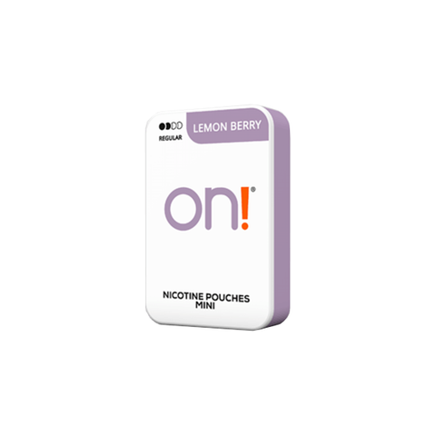 3mg On! Mini Regular Lemon Berry Nicotine Pouches - 20 Pouches Default Title