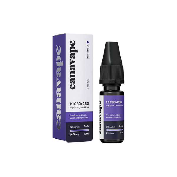 Canavape 2400mg 24% Broad Spectrum CBD & CBG Shot 10ml Default Title