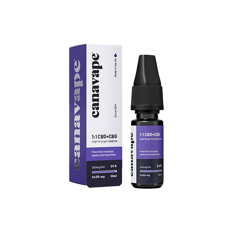 Canavape 2400mg 24% Broad Spectrum CBD & CBG Shot 10ml Default Title
