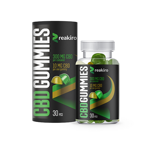 Reakiro 300mg Full Spectrum CBD Apple & Lemon Gummies - 30 pieces Default Title