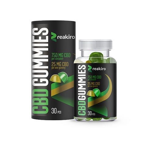 Reakiro 750mg Full Spectrum CBD Apple & Lemon Gummies - 30 pieces (BUY 1 GET 1 FREE) Default Title