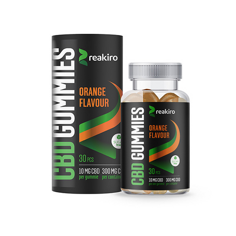 Reakiro 300mg Full Spectrum CBD Orange Vegan Gummies - 30 Pieces Default Title