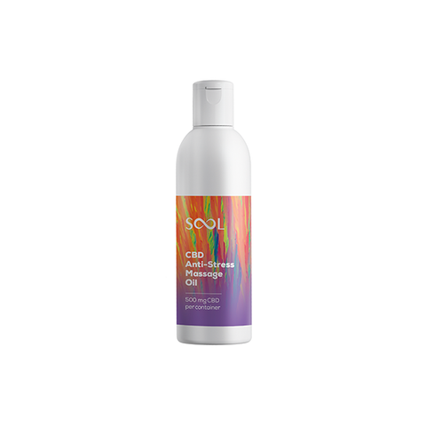 SOOL 500mg Broad Spectrum CBD Anti-Stress Massage Oil 200ml (BUY 1 GET 1 FREE) Default Title