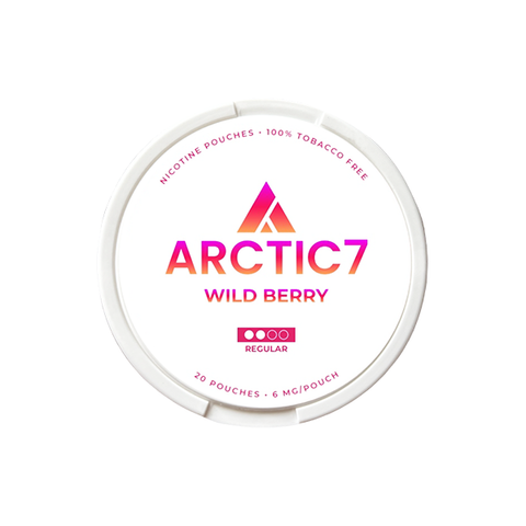 6mg Arctic7 Wild Berry Slim Nicotine Pouches - 20 Pouches Default Title