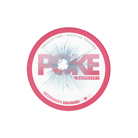 9mg Poke Raspberry Nicotine Pouches - 20 Pouches Default Title