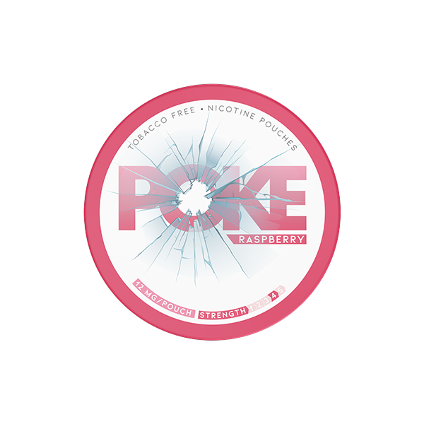 12mg Poke Raspberry Nicotine Pouches - 20 Pouches Default Title