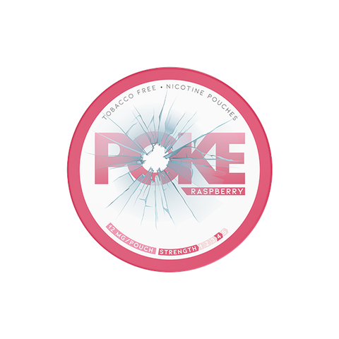 12mg Poke Raspberry Nicotine Pouches - 20 Pouches Default Title